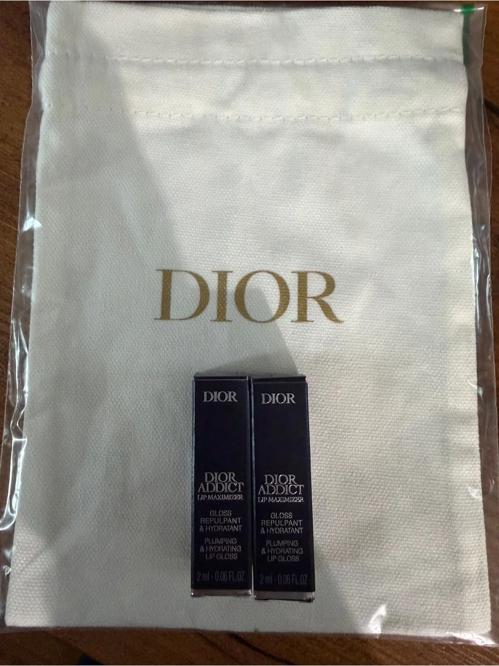 Dior Addict Lip Maximizer Mini Lip Gloss Duo (2) with Gift Bag! Brand New!